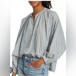 Doen Jane Blouse Blue Stripe
